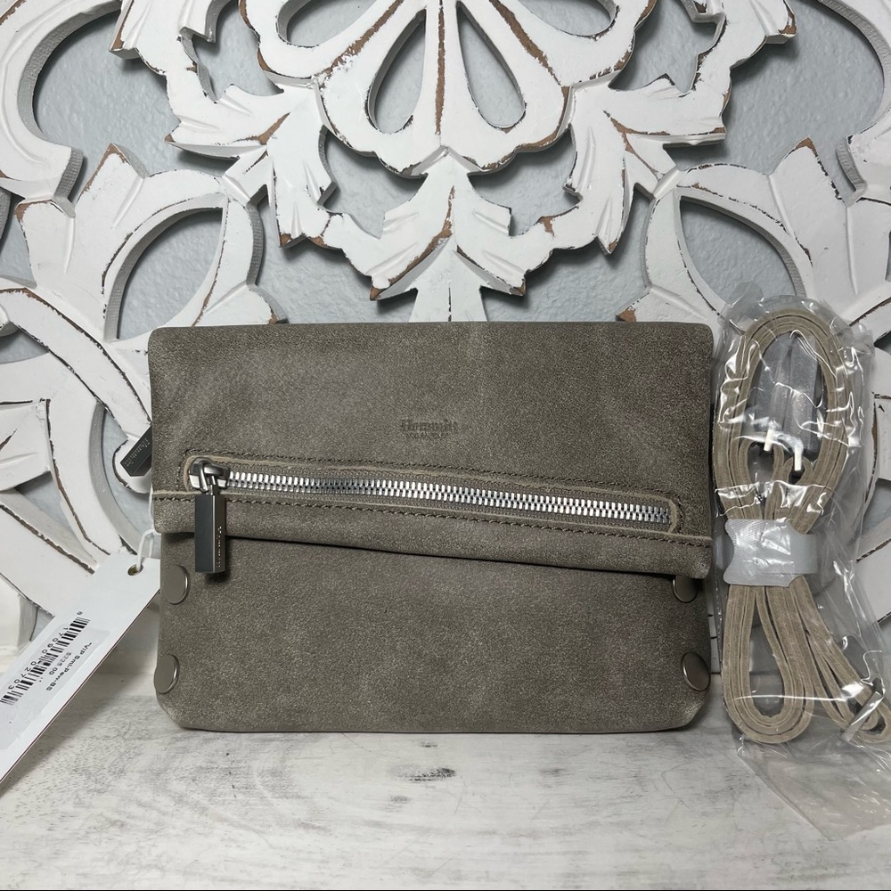 Hammitt Los Angeles VIP Small Crossbody Pewter Brushed Silver $225